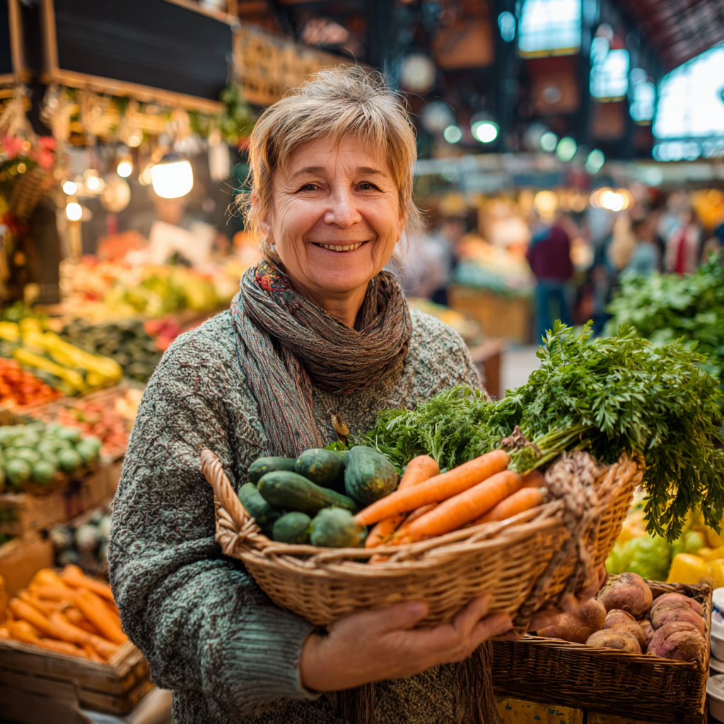 Magyar fiatal felnőttek egy csoportja egészséges ételeket készít közösen modern konyhában, boldogan mosolyogva